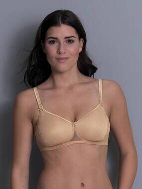 NEW ROSA FAIA lace rose wireless contour bra in desert